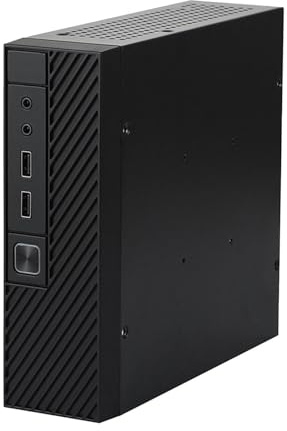budiniao Smart Computer Case Box Desktop PC Enclosure Black With Space Efficient Any Compact Setup ITX Computer Case Is Made Of Steel M06 Mini Chassis Industrial Control Chassis