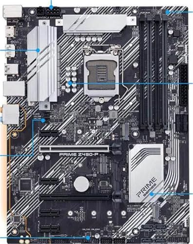 scheda madre Fit For ASUS Z490-P LGA 1200 Intel Z490 SATA 6Gb/s ATX