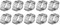 Schlauchschellen, 10pcs justierbare Schnecken Zahnrad Schlauch Klemmplatten, Zink überzogene Edelstahl 2-ohr Schellen, Antriebs Klipps 5-23mm Rohr Schlauch, Bierschlauch Zweiohrschellen(7-9Mm)
