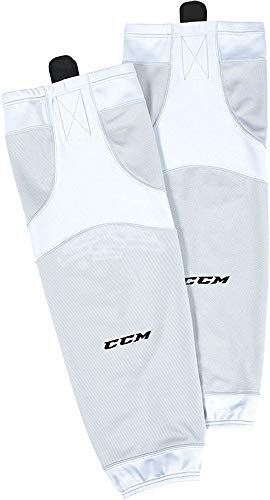 CCM SX6000 Edge Junior White Eishockey Stutzen