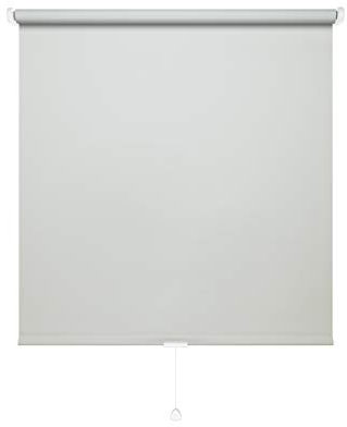 JalousieCrew Schnapprollo Springrollo Mittelzugrollo Hellgrau - Breite 62 bis 222cm - Länge 160 und 230cm - Blickschutz (062 x 160 cm)