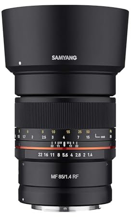 Samyang Obiettivo telepoto ad alta velocità 85 mm F1.4 sigillato per fotocamere mirrorless Canon R