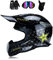 MRDEAR Motocross Helm mit Brille (4 Stück/ Rockstar) Downhill Helm Motorrad Crosshelm Herren Damen Cross Fullface MTB Helm Mopedhelm Motorradhelm für Sicherheit Schutz, 3 Arten,C,M