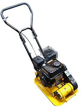 RocwooD Wacker Plate Compactor Compaction 87cc Petrol Engine 12 With FREE Pad & Wheel Kit Storage Landscaping Construction Machinery Heavy Duty Asphalt Earth Sand Gravel