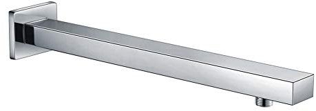 Rainsworth 400 MM Messing Brausearm Wandarm Duscharm für Duschkopf, Halter von Regendusche Regenduschkopf, Chrom