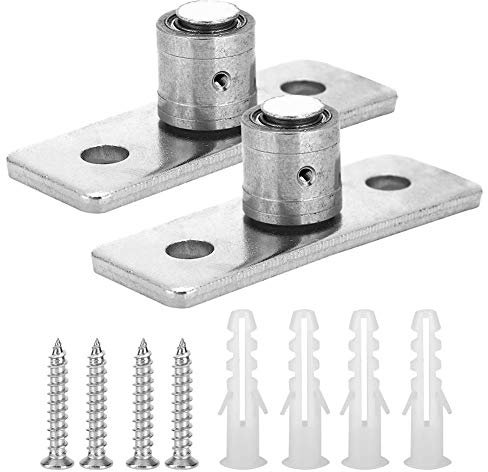 Barn Door Bottom Roller Floor Guide for Sliding Door Roller Smooth Adjustable Hardware Fittings Accessories Wall Mounted Stay Guides Flush Fit All Size Sliding