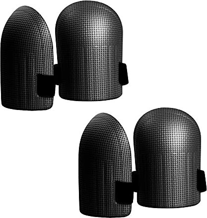 Tiardey 2 Paar schwarze Knieschützer für Haus und Garten – mit leichtem,wasserdichtem Schaumstoffkissen,weichem Innenfutter und einfach zu montierenden Knieschützern für die Gartenarbeit