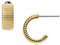 Fossil Ohrringe Für Frauen Georgia, L: 14mm B: 14mm Gold-Edelstahl-Ohrringe, JF03950710