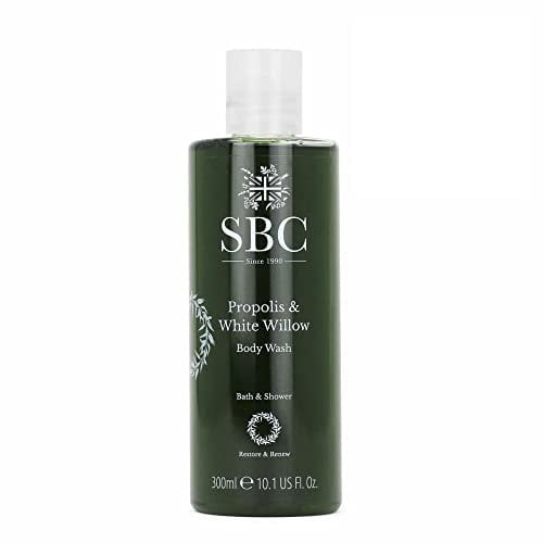 SBC Skincare - Duschgel Feuchtigkeitsspendend mit Propolis und Weißer Weide - 300 ml - Reinigt Porentief - Beruhigende Wirkung - Geschmeidige Haut - Shower Gel - Propolis and White Willow Body Wash