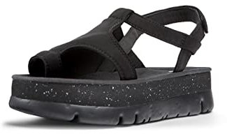 Camper Oruga Up K201543, Sandalia Mujer, Negro 001, 36 EU