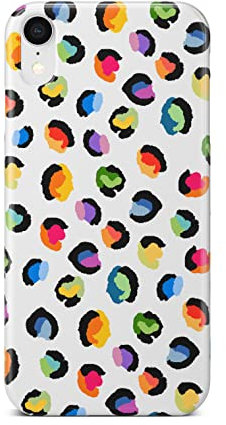iCaseDesigner Animal Print Phone Case Compatible with iPhone X/XS. 2. Watercolour Leopard Print