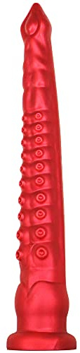 Alien Tentakel Dildo S M L in 3 Größen Langer Realistischer Oktopus Butt Plug Jixaxe Analdildo Tier Penis Mit Starkem Saugnapf Anal Prostata Stimulation Sexspielzeug für Frauen Männer (Rot M)