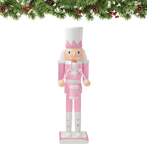 Steadybombb Casse-Noisette de Noël | 30cm/ 11.8in Peint à la Main Casse-Noisette de Noël,Casse-Noisette à Paillettes Soldat Roi Figurine Ornement de Table pour Cadeaux de Noël à Collectionner