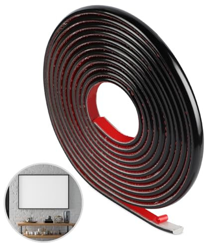 EFUTURETIME 5m Flexible Zierleiste Selbstklebend Hell Schwarz Schwarz Deckenleisten, Leiste Dekorative für DIY, Dekoration, Spiegelrand, Wand, Bilderrahmenränder, Schrankkanten, Risse