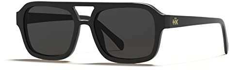 Hanukeii Unisex Curazao Sonnenbrille, Schwarz, One Size