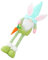 KOMBIUDA 1 STK Osterpuppe Hase Osterzwerg Frühlingszwerge Lustige Foto-Requisite Partygeschenke Für Kinder Plüschkaninchenpuppenspielzeug Elfenzwerg Ferienzwerge Navia Stoff Draussen