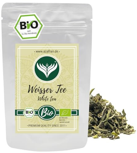 Azafran BIO Weißer Tee lose, Pai Mu Tan, China White Tea White Peony 250g