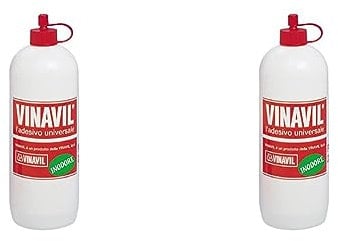 VINAVIL Vinavil Universale Colla Vinilica Senza solventi, inodore, trasparente dopo l’essiccazione. 250g Bianco (Confezione da 2)