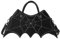 PORRASSO Mode Umhängetasche Damen Schultertasche Gothic Handtasche Fledermaus Flügel Crossbody Bag Messenger-Tasche für Halloween Reisen Täglichen Gebrauch Schwarz