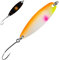 FTM Spoon Hammer 1,7g - Forellenspoon, Farbe:Weiß - Orange - Pinker Punkt/Schwarz. Orangener Punkt