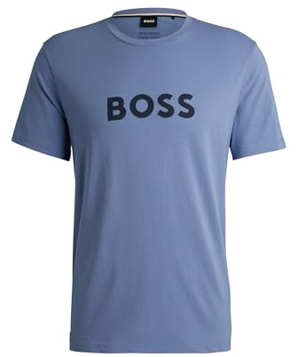 BOSS Herren Beach T Shirt Rn, -490 Open Blue, L