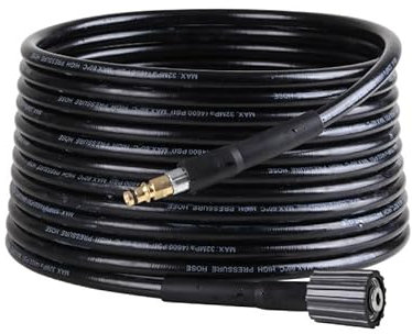 Desatascador Tuberias a Presion, 20 M 5800 PSI Manguera Desatascador Tuberias, TOOSOAR Manguera de Limpieza de Alta Presión