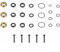 Whychstore Kit de joint de pompe de rechange, accessoire de nettoyeur haute pression, kit de clapet anti-retour pour remplacer les kits de joints anciens ou endommagés, 1F5CIZYES773S11S9352LV12FPGN