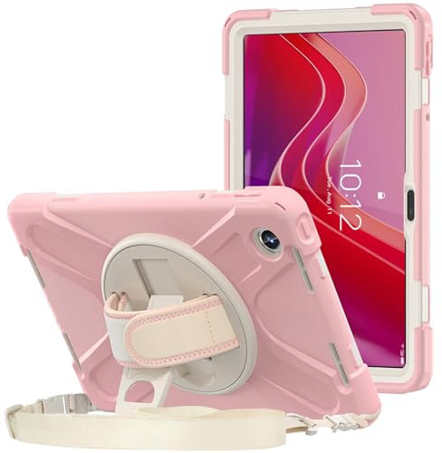 ProCase Cover Tab M11 2024 11 Pollici/Idea Tab 11 Pollici 2025 Custodia Antiurto per Bambini TB330FU TB330XU TB336ZU TB336FU -Rosa