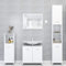 ShGaxin Conjunto de Muebles de baño 3 pzas Madera contrachapada Blanco, Muebles para Baño, Muebles para Lavabo, Armario Baño