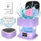 Portable Washing Machine, 13L 2 in 1 2kg Mini Washing Machine and Dryer, Portable Washe with 3 Cleaning Modes for Panties, Socks, Underwear, Camping, RV, Travel purple