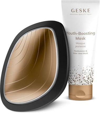 GESKE Sonic Warm & Cool Mask | 9 in 1 + GESKE Youth-boosting Mask | SmartAppGuided™ Set mit passender Kosmetik-Zugabe | Beauty-Bundle | Vegane Formel ohne Tierversuche