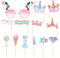 CWPFVQA 1 Stück Cartoon-Tierbrille Und 12 Stück Cartoon-Foto-Requisiten, Partybrille, Süße Brille, Partydekoration, Cartoon-Papiermasken