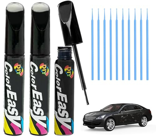 Asheyya 3PCS Black Car Touch Up Paint Pen, Professional Car Scratch Repair Pen