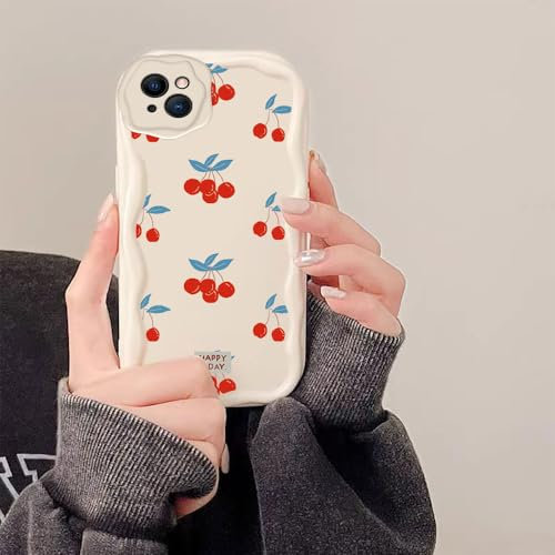 PAIXIKYZ Compatible avec iPhone 15 Coque Silicone Souple Design Ondulé Lisse et Crémeux