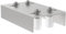 Sellon24® Guide de portail L : 140 Tréteau de guidage avec support 4 roulettes Barre de guidage Portail coulissant Noir anthracite (H/12-4T)