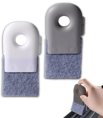 HSYTEK 2 Stück Fensterrahmen Reiniger, Fenster Putzen, Reinigungsbürste, Kann in Nischen, Spalten, Ecken von Türen und Fenstern verwendet Werden, Multifunktionale Fugenbürste für den Hausgebrauch