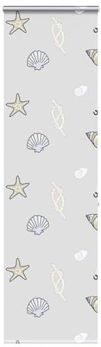 LAPOOH Duschrollo mit Kassette 80x240 cm Stoffbreite 76 cm, Spritzschutz Für Badewanne, Duschvorhang Badewanne, Badewanne Vorhang, Duschvorhang Rollo - 4015010