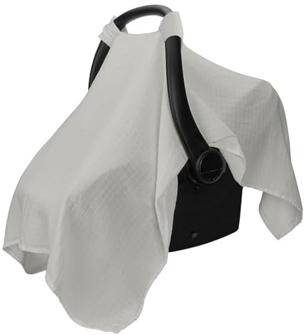 Baby-Sitzbezüge aus Musselin-Baumwolle, weich, atmungsaktiv, universeller Sonnenschutz, Baldachin für Baby, bequemer Babyautositz, Baldachin, leicht, Sommer-Kinderwagen, Sonnenschutz