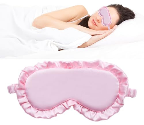 Schlafmaske aus Seide - Augenmaske für Frauen und Damen, Silk Manta Sleep Mask, Bequeme Augenbinde fürs Schlafen und Flugzeug