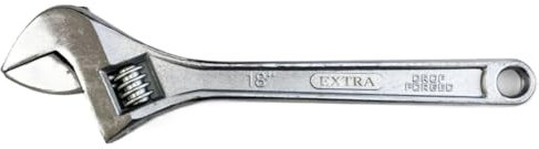Unibos | 18-Inch Adaptable Spanner - Professional Grade Tool with Wide Jaw Capacity, Chrome Plated (18 Inch)
