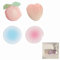 Pop Socket, 4 Pack Phone Pop Grip, Multi-Functional Phone Grip Stand, TPU Material, Blue Pink Strawberry Peach, 4 cm Round, for Smartphones and Tablets