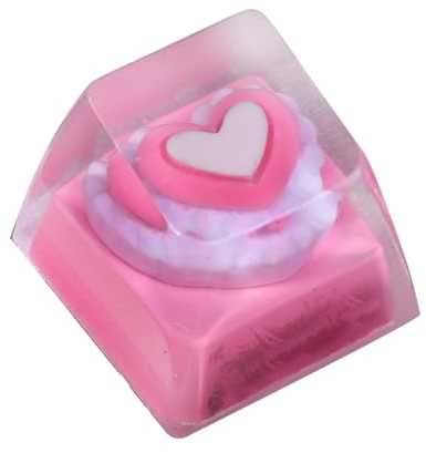 Cartoon Keycap Heart Resin Keycaps Cartoon Keyboard Caps for Mechanical Gaming Keyboard Perso