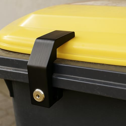 Mülltonnenschloss & Mülltonnenverriegelung für 60–360L Tonnen | Universeller Müllcontainer-Verschluss ohne Bohren | Sicheres Schloss für Mülltonne & Müllcontainer