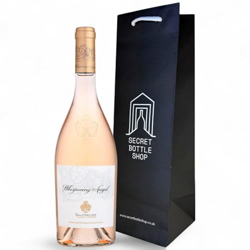 Secret Bottle Shop | Whispering Angel Cotes De Provence Rose Wine 75cl In Branded Gift Bag | Wine Gifts for Him, Her, Birthdays, Christmas, Corporate, Mothers Day, Fathers Day