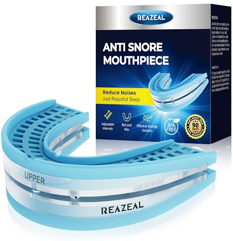 Anti Snoring Devices for Quiet Sleep: Snoring Aids for Men & Women - Adjustable Anti-Snoring Mouthpiece to Help Reduce Snoring for Adults