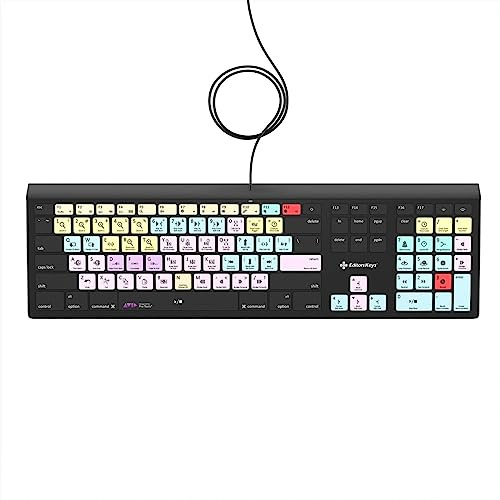 Editors Keys Avid Pro Tools Teclado para Mac | Teclado de atajo Mac totalmente retroiluminado | Auténtico