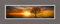 Eurographics Surreal Tree 50x125 Glasbild auf Metall, Float Glas, Aluminiumverbundmaterial, orange, 125 x 50 x 3.5 cm