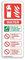 Water, Fire Extinguisher ID Sign - [75mm x 200mm] Adhesive Sticker