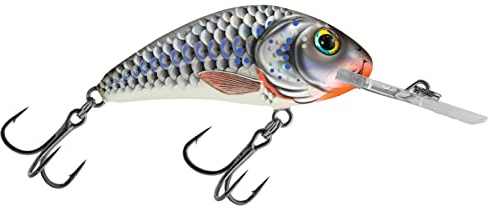 Salmo Rattlin Hornet Floating Wobbler Kunstköder Angelköder Farbe Silver Holo Shad, Größe schwimmend 3,5cm 3g