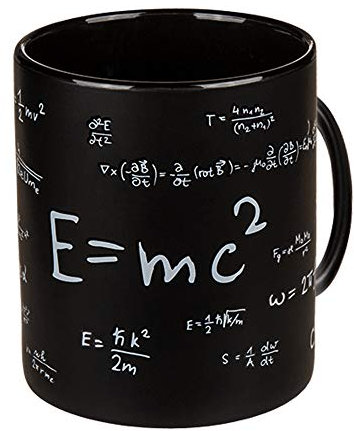 Monsterzeug Tasse für Mathematiker, Kaffeebecher mit Matheformeln, Große Kaffeetasse für Nerds, Lustige Lehrer Geschenke, 850 ml Füllmenge